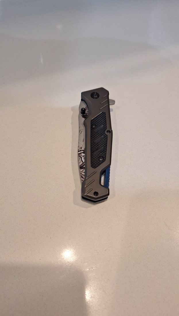 Grim Desenli Katlanır Çakı - Görsel 3