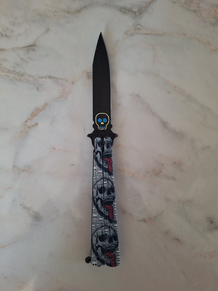 Çok Renkli Kelebek Bıçak - Görsel 3