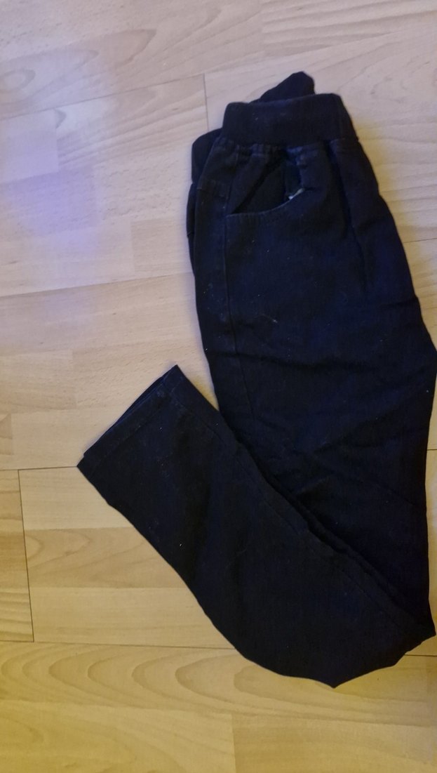 erkek Çocuk Siyah Elastik Bel Denim Pantolon - Görsel 2