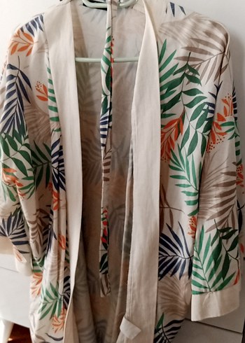 Bohem Tarzı Desenli Midi Kimono