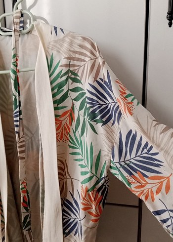 Diğer Bohem Tarzı Desenli Midi Kimono