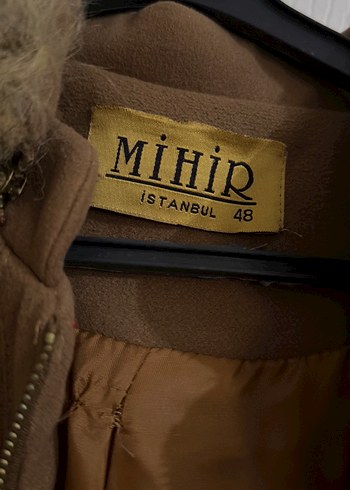 Kürklü Bej Uzun Kadın Kaban - Görsel 2