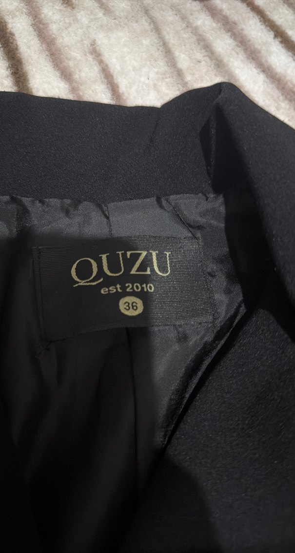 Düğmeli Siyah Kadın  Ceket - Görsel 3