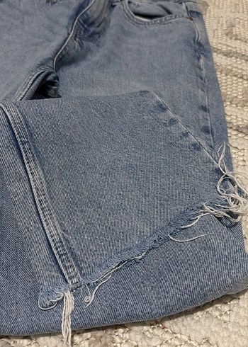 Kadın Normal Boy Mavi Denim Kot Pantolon - Görsel 2