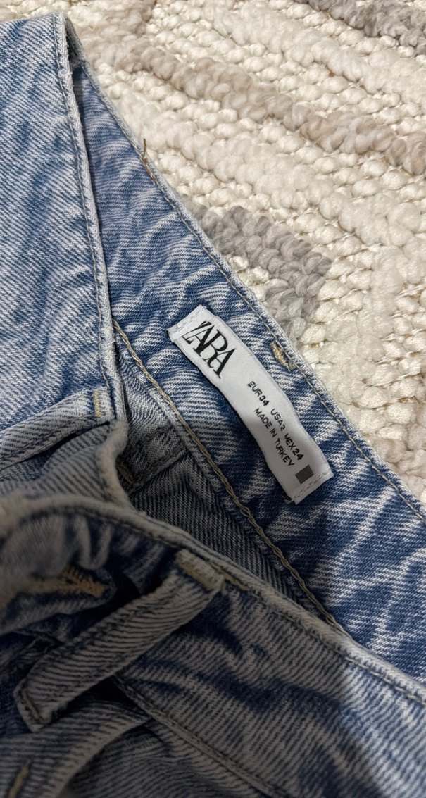 Kadın Normal Boy Mavi Denim Kot Pantolon - Görsel 3