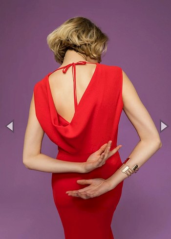 Gizia Kırmızı Uzun Strappy Elbise