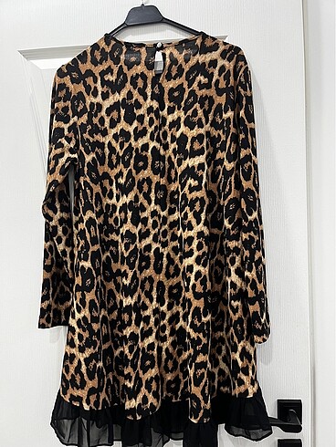 l Beden Leopar tunik elbise