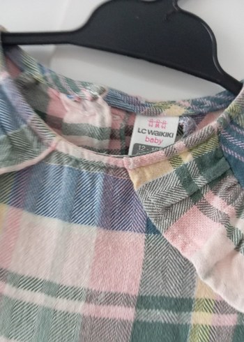 Uzun Kollu Fırfırlı Çok Renkli Kız Elbisesi - Görsel 2