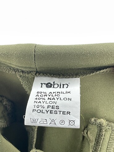 36 Beden haki Renk Robin Düz Kesim %70 İndirimli.