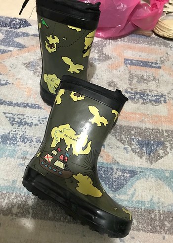 Erkek Çocuk Kamuflaj Desenli Punk Bot - Görsel 3