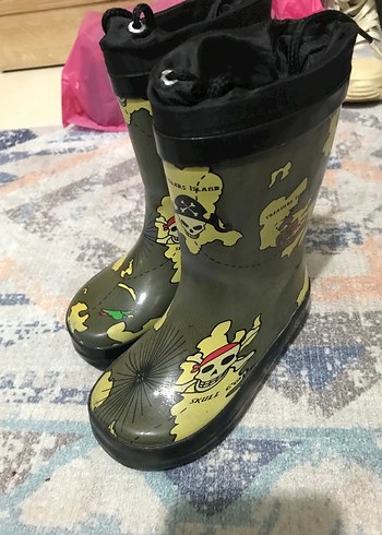 Erkek Çocuk Kamuflaj Desenli Punk Bot - Görsel 2