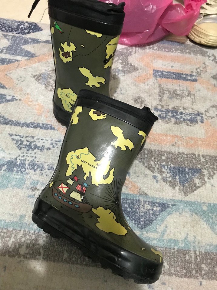 Erkek Çocuk Kamuflaj Desenli Punk Bot - Görsel 3