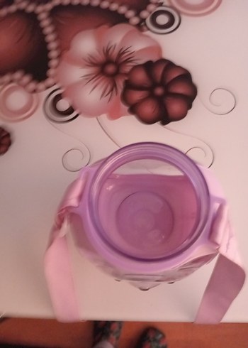 Pembe Çocuk Termos Şişesi Ayıcık Desenli - Görsel 5