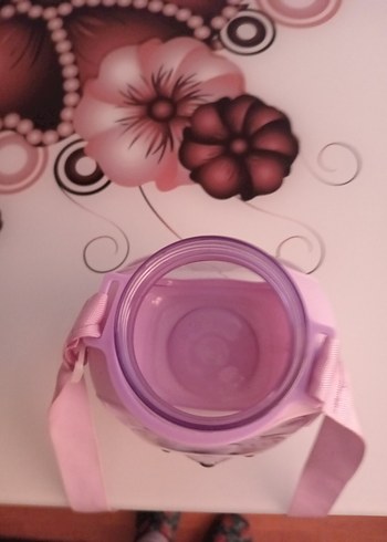 Pembe Çocuk Termos Şişesi Ayıcık Desenli - Görsel 3