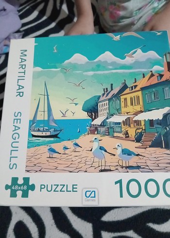 1000 Parça Turkuaz Martı Temalı Puzzle