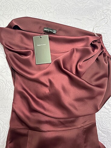 s Beden bordo Renk elbise happy to wear