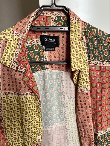 Pull and bear desenli gömlek