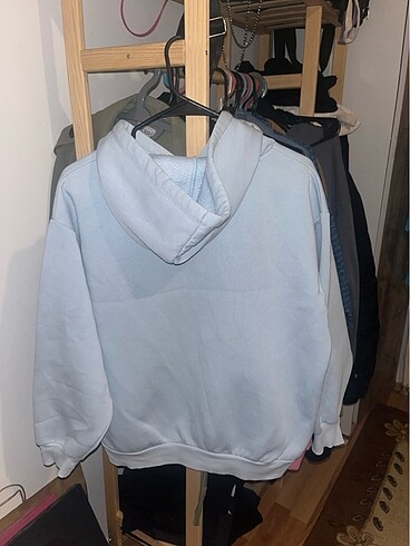 xs Beden Mavi sweatshirt az kullanılmış
