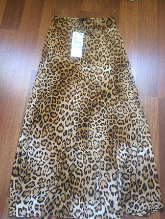 Zara leopar etek