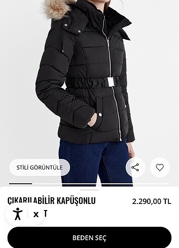 m Beden Stradivarius Krem rengi mont