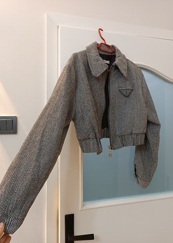 Gri Kadın Ceket - Görsel 3