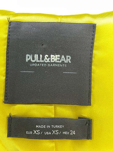 xs Beden sarı Renk Pull and Bear Blazer %70 İndirimli.