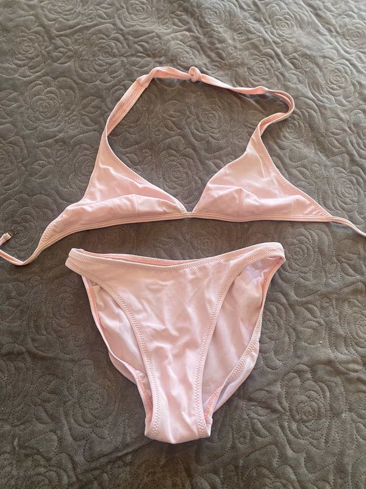 Pembe İpli Kadın Bikini Takımı - Görsel 3