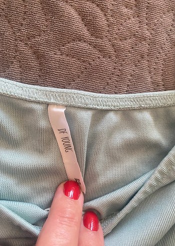 Gri V Yaka Pilili Hamile Bluzu ikili fiyat - Görsel 4