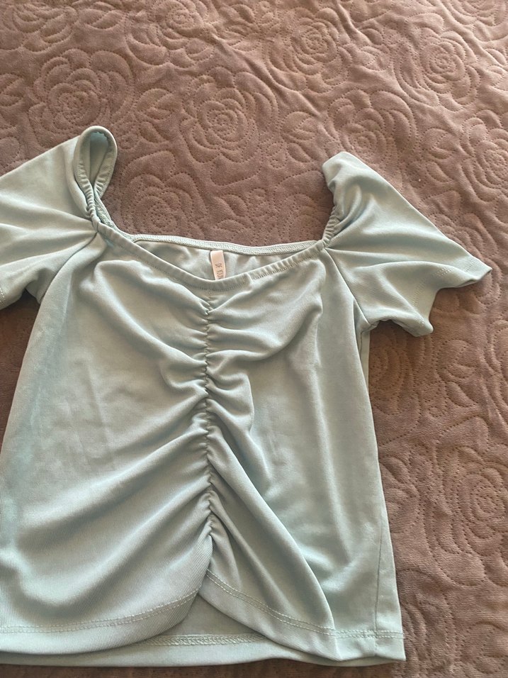 Gri V Yaka Pilili Hamile Bluzu ikili fiyat - Görsel 5