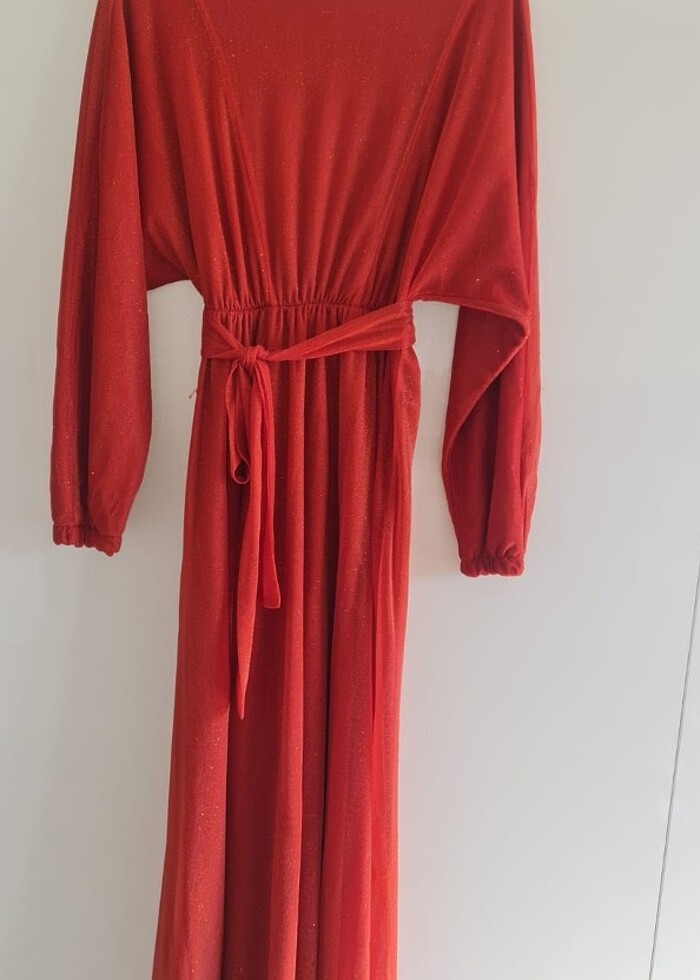 Bayan tesettür elbise abiye - Görsel 3