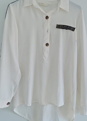 Bayan Beyaz gömlek  - Görsel 2
