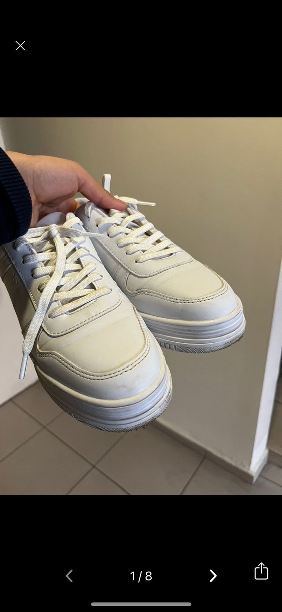 Beyaz Minimalist Kadın Spor Ayakkabı marka Polo - Görsel 3