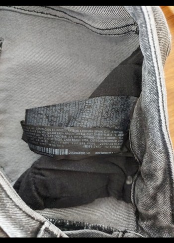 Gri Kadın Denim Pantolon Midi Boy - Görsel 3