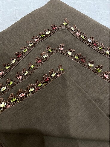 İğne oyası yazma namaz başörtüsü mevlid örtüsü - Görsel 3