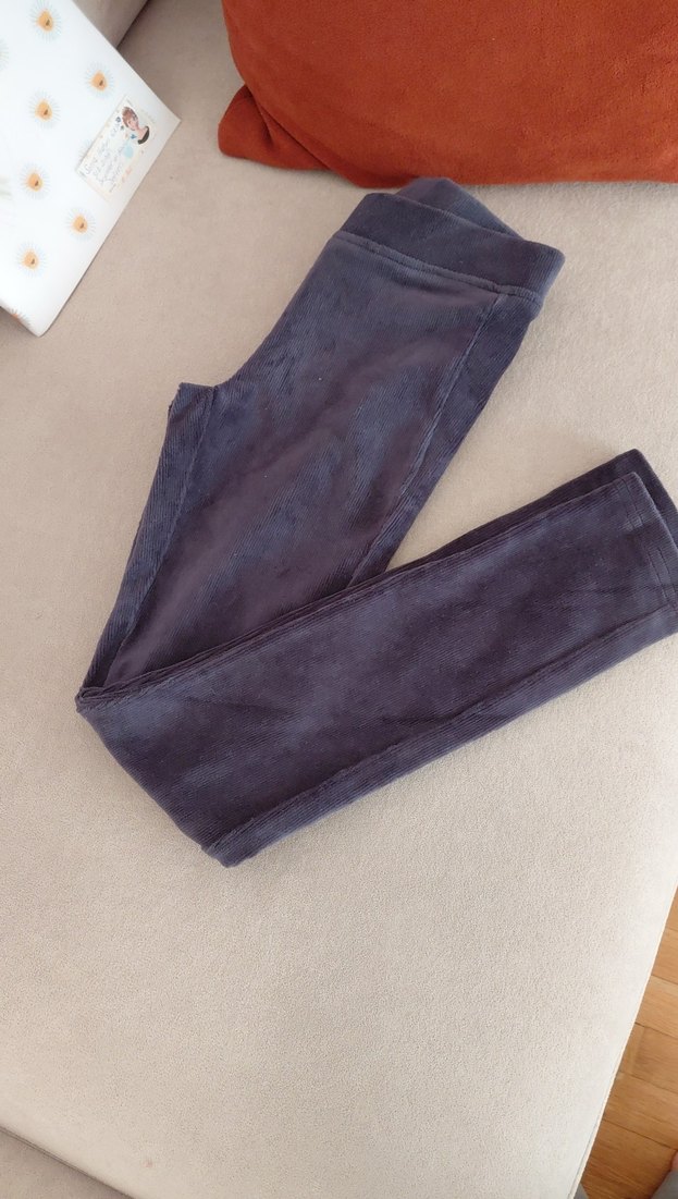 Gri Süet Görünümlü Kız Tayt - Görsel 3