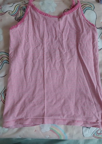 Pembe İnce Askılı Kız Çocuk Atlet - Görsel 3