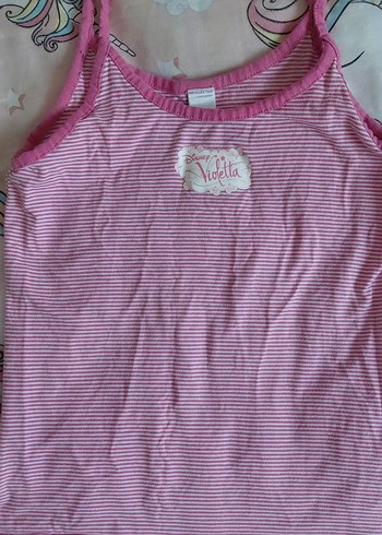 Pembe İnce Askılı Kız Çocuk Atlet - Görsel 2