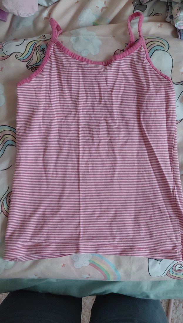 Pembe İnce Askılı Kız Çocuk Atlet - Görsel 3