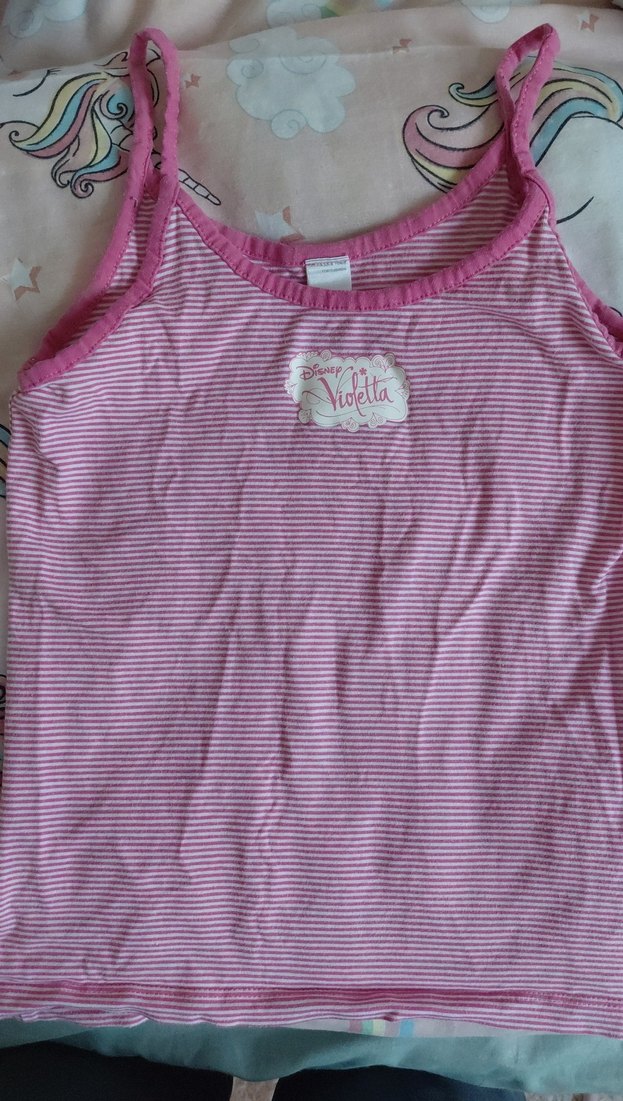 Pembe İnce Askılı Kız Çocuk Atlet - Görsel 2