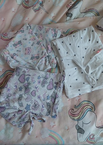 Kız Çocuk Çok Renkli Dantel Detaylı Atlet3 'lü - Görsel 5