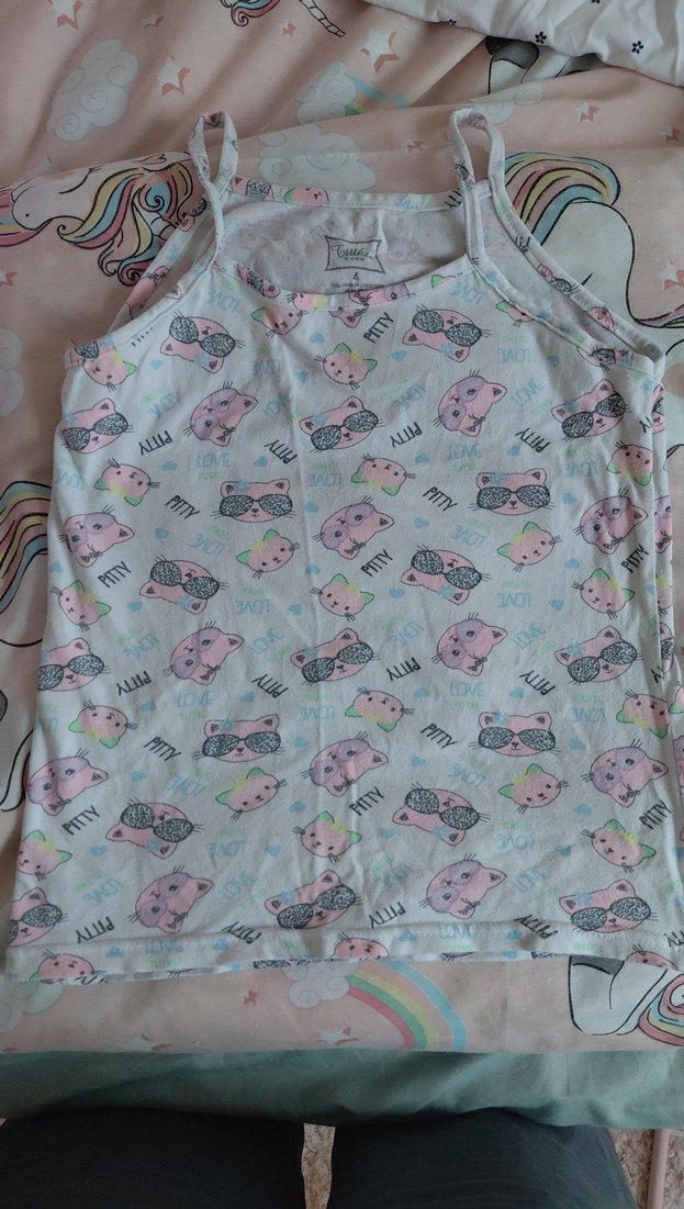 Kız Çocuk Çok Renkli Dantel Detaylı Atlet3 'lü - Görsel 4