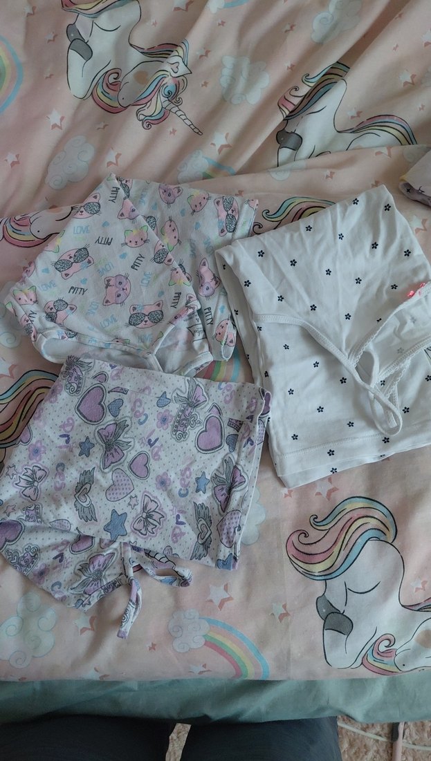 Kız Çocuk Çok Renkli Dantel Detaylı Atlet3 'lü - Görsel 5