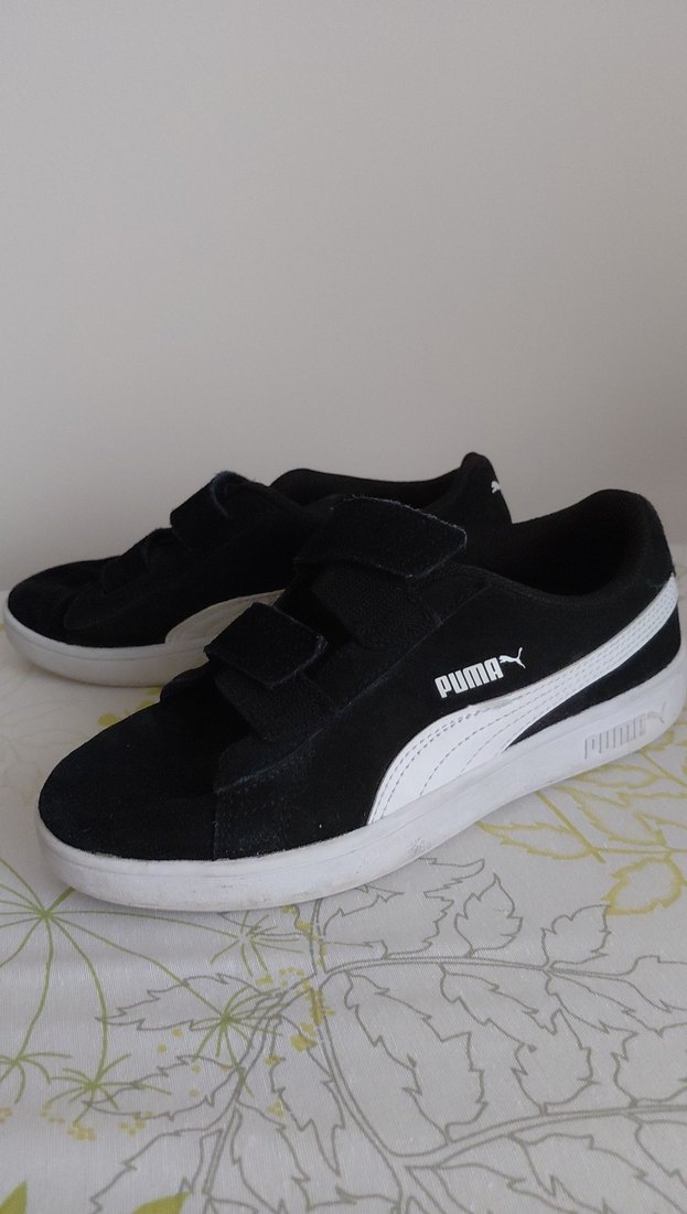 Siyah kız Çocuk Spor Ayakkabı Velcro - Görsel 4