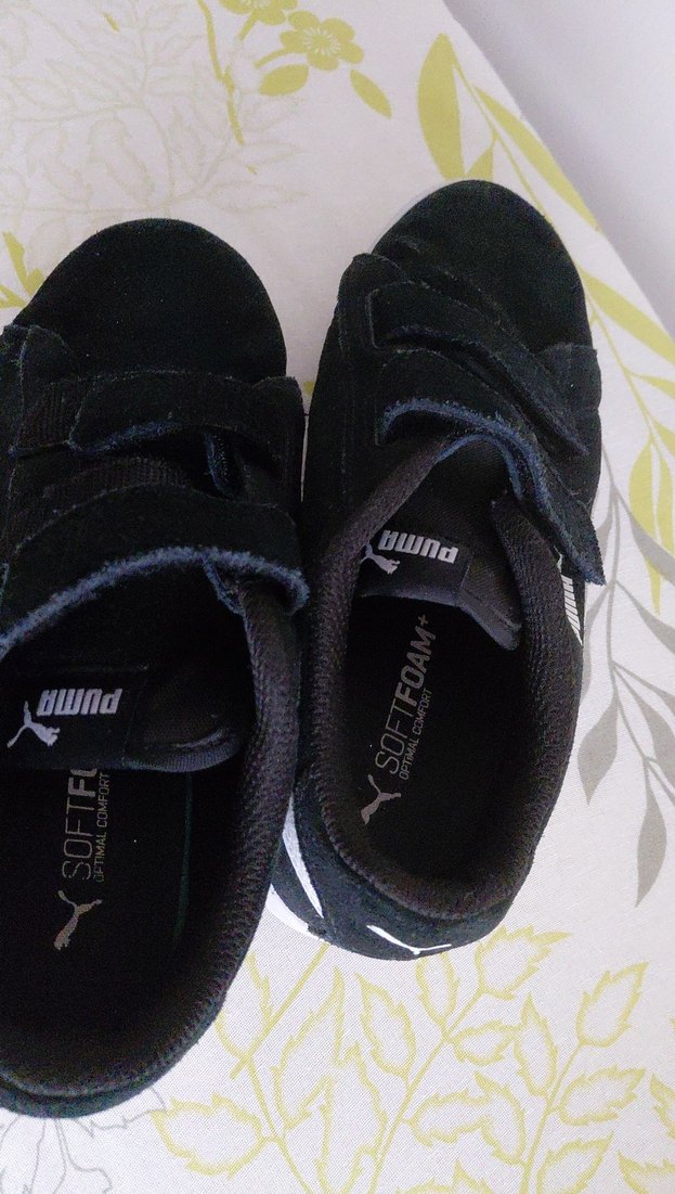 Siyah kız Çocuk Spor Ayakkabı Velcro - Görsel 5