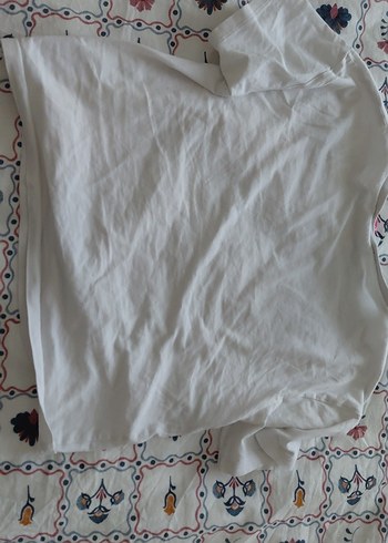 Baskılı Kız Çocuk Beyaz Kısa Kollu Tişört - Görsel 5