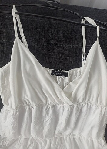 Bershka Beyaz elbise bershka
