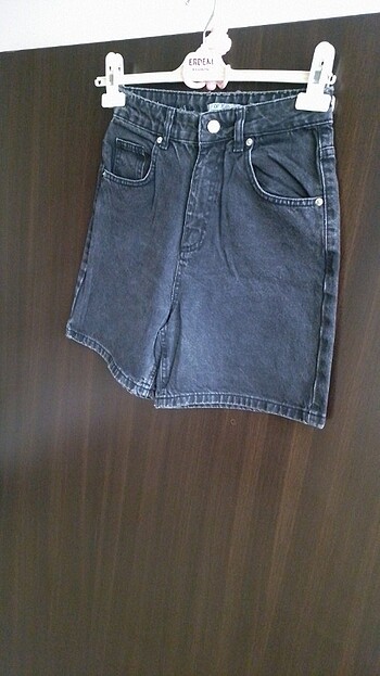 34 Beden siyah Renk Bayan Kot Şort 34 Beden DF JEANS orjinal Denımwear Marka