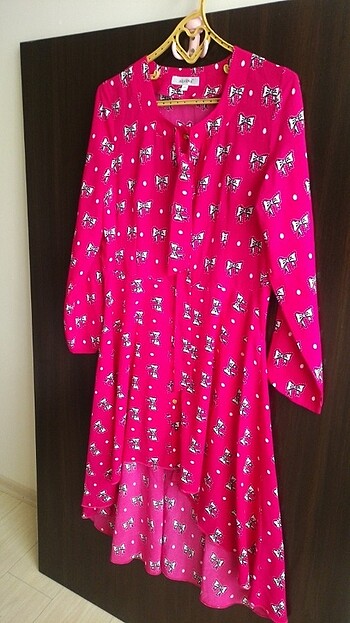 Alvina Marka Bayan Elbise 42 Beden Renk karma pembe  - Görsel 3