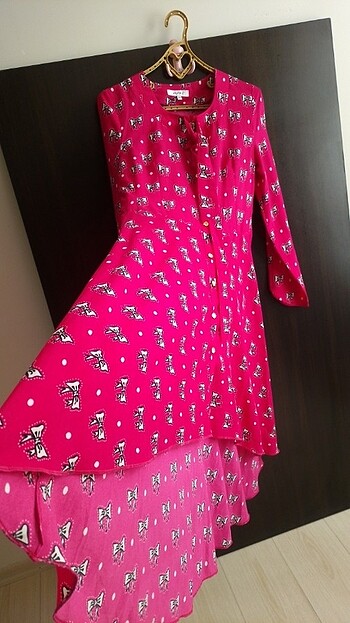 Alvina Marka Bayan Elbise 42 Beden Renk karma pembe  - Görsel 6