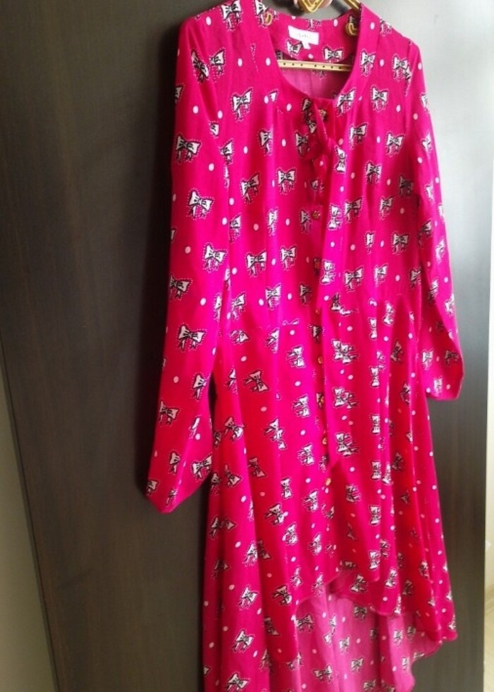 Alvina Marka Bayan Elbise 42 Beden Renk karma pembe  - Görsel 2